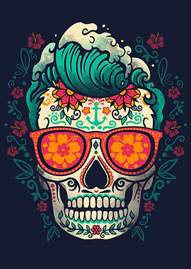 Calavera summer surfer