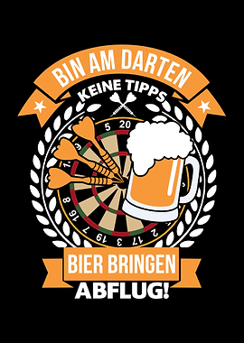 Darten Bier Dartspieler