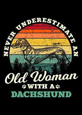 Woman With Dachshund