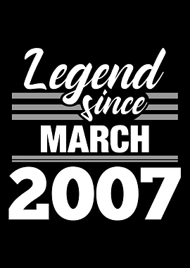 Legend Since March 2007