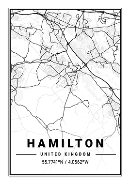 Hamilton Light City Map