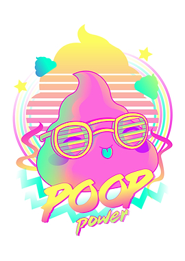 Vaporwave Poop Power