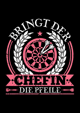 Dart Chefin Dartspielerin