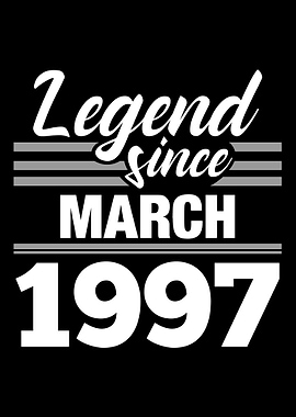 Legend Since March 1997