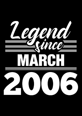 Legend Since March 2006
