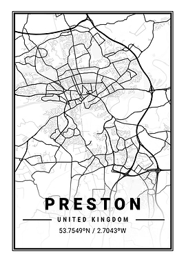 Preston Light City Map