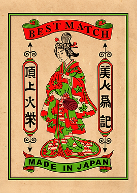 Vintage Japanese Match Box