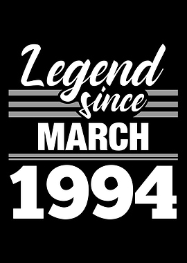 Legend Since March 1994