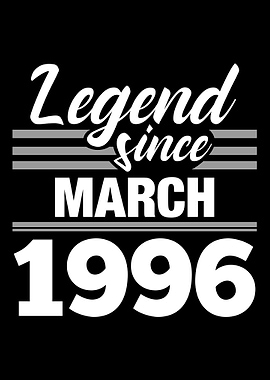 Legend Since March 1996