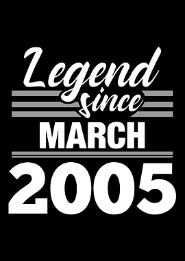 Legend Since March 2005