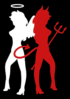 Angel Demon Woman Spiritua