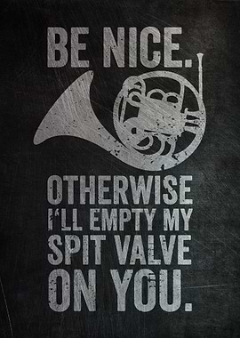 French Horn Player Poster