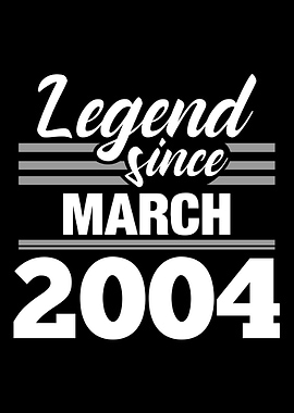 Legend Since March 2004