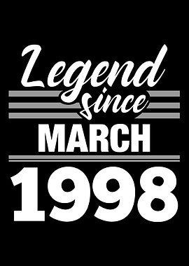 Legend Since March 1998