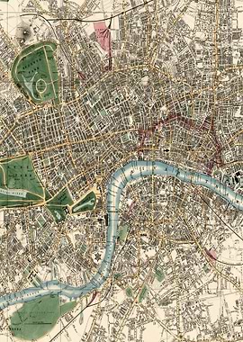 London Vintage Maps And Dr