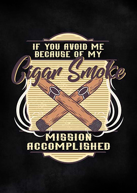 Funny Cigar Smoking Pun