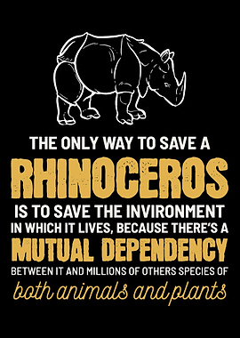 Save Wildlife Rhino Animal