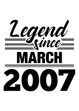 Legend Since March 2007