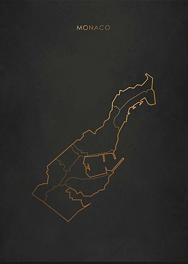 Gold Monaco Map