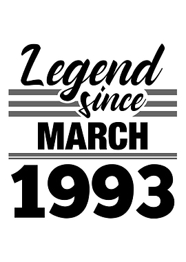 Legend Since March 1993