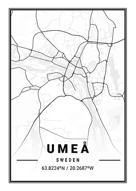 Umea Light City Map