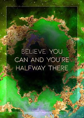 Believe You Can Gold Art