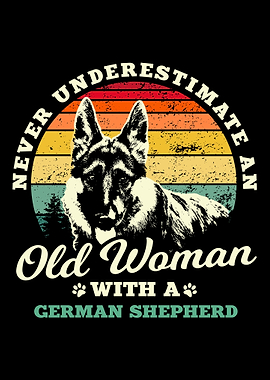 Woman German Shepherd