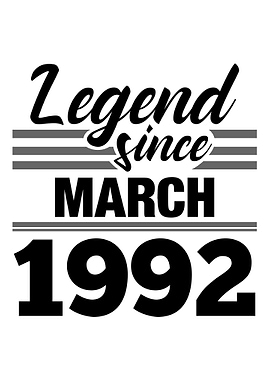 Legend Since March 1992