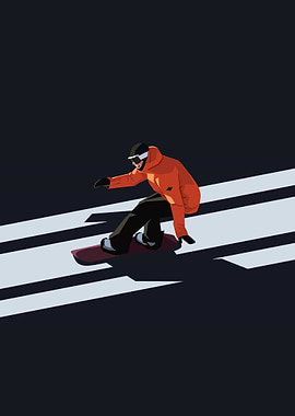 Keeping snowboard goes on