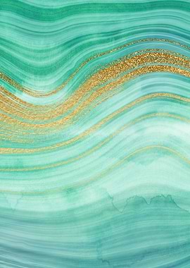 Green Gold Agate Texture05