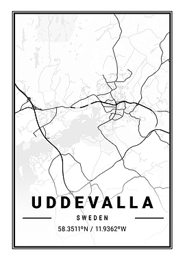 Uddevalla Light City Map