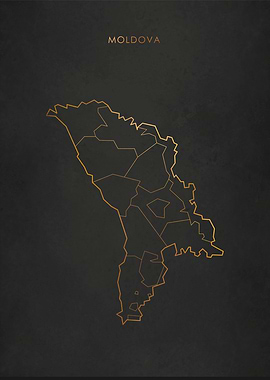Gold Moldova Map