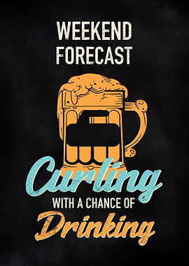 Curling And Drinking