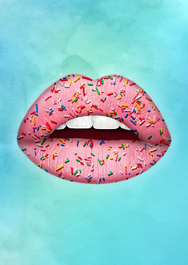Doughnut sprinkle Lips