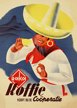 Coffee vintage poster