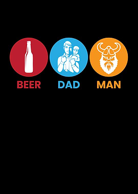Beer Dad Man Bearded Man