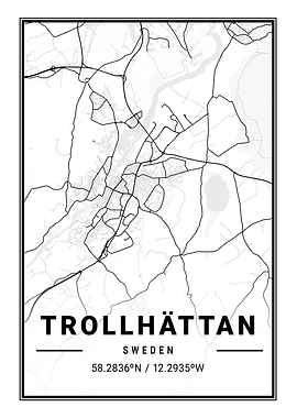 Trollhattan Light City Map