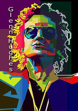 Glenn Hughes Pop Art WPAP