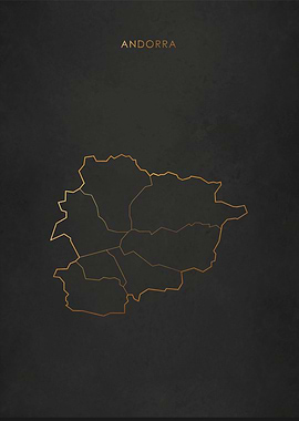 Gold Andorra Map