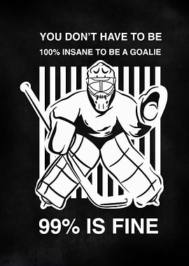 Funny Ice Hockey Goalie