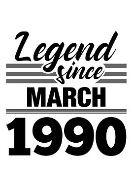 Legend Since March 1990