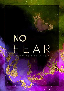 No Fear Motivational Art