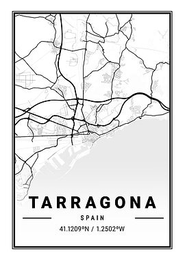 Tarragona Light City Map
