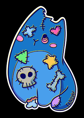 Cat Zombie Halloween Kitty