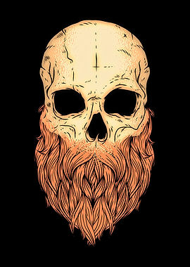 Hipster Skull Design