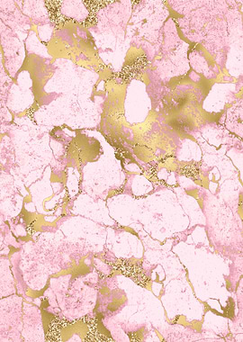 Pink Gold Marble 03