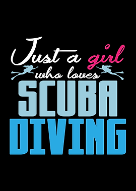 Scuba Diving Girl Diver