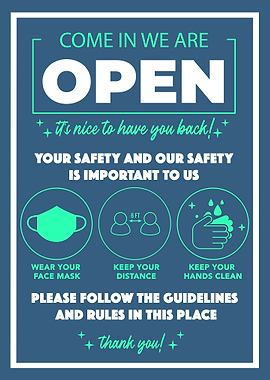 Come In We Are Open Sign