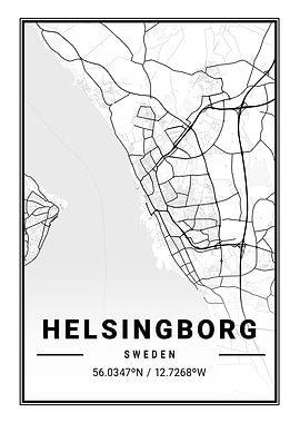 Helsingborg Light City Map