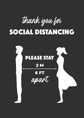 Social Distancing Sign